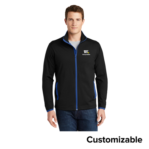 Men's Stretch Contrast Full-Zip image thumbnail