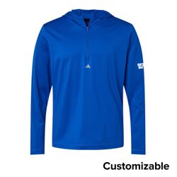 Image of Men's Adidas 1/4-Zip Hooded Pullover