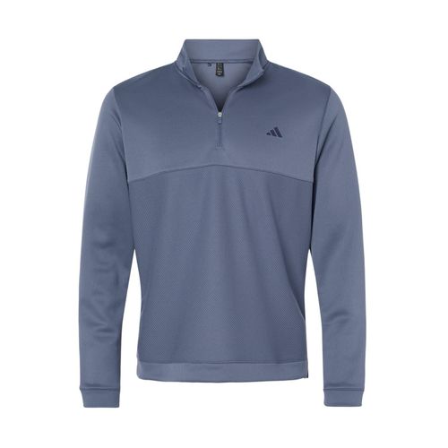 Men's Adidas Textured 1/4-Zip Pullover image thumbnail