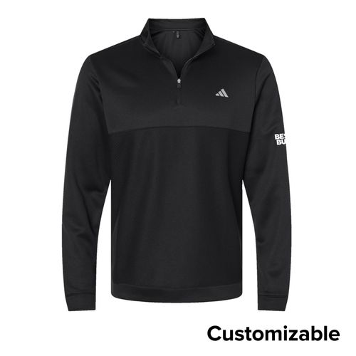 Men's Adidas Textured 1/4-Zip Pullover image thumbnail