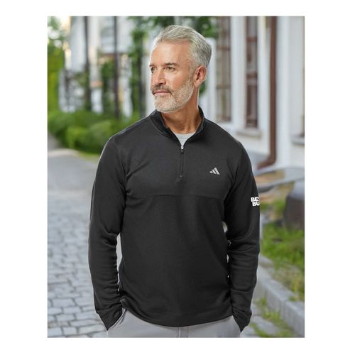 Men's Adidas Textured 1/4-Zip Pullover image thumbnail