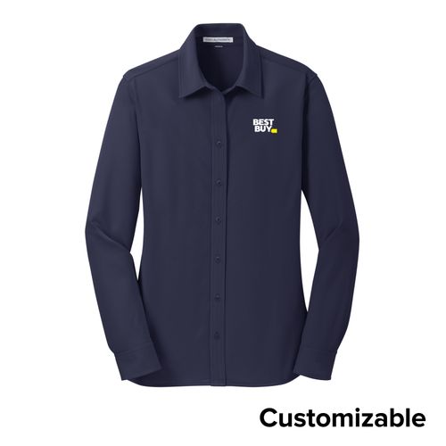 Women's Knit Dress Shirt image thumbnail
