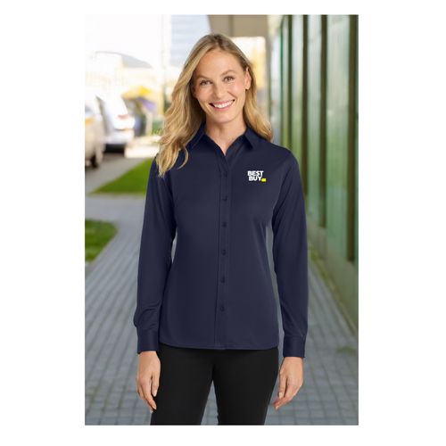 Women's Knit Dress Shirt image thumbnail