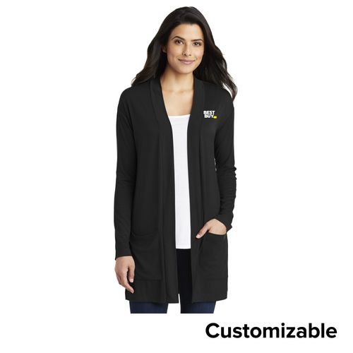Women's Long Pocket Cardigan image thumbnail