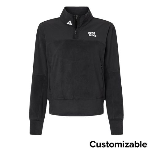 Women's Adidas Fleece 1/4-Zip Pullover image thumbnail