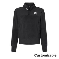 Image of Women's Adidas Fleece 1/4-Zip Pullover