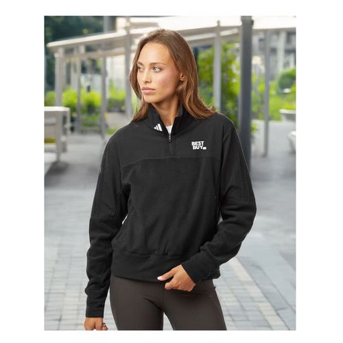 Women's Adidas Fleece 1/4-Zip Pullover image thumbnail