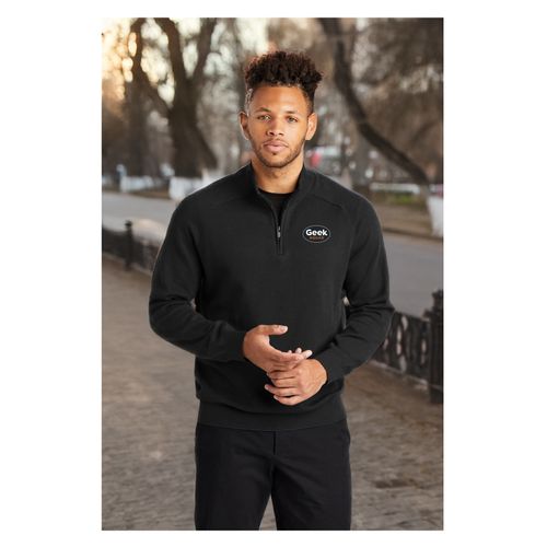 Men's Modern Easy Care 1/4-Zip Sweater image thumbnail