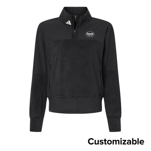 Women's Adidas Fleece 1/4-Zip Pullover image thumbnail