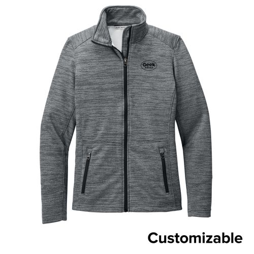 Women's Digital Stripe Fleece Jacket image thumbnail
