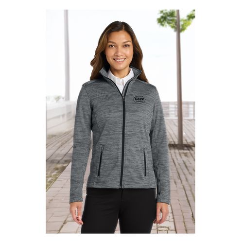 Women's Digital Stripe Fleece Jacket image thumbnail