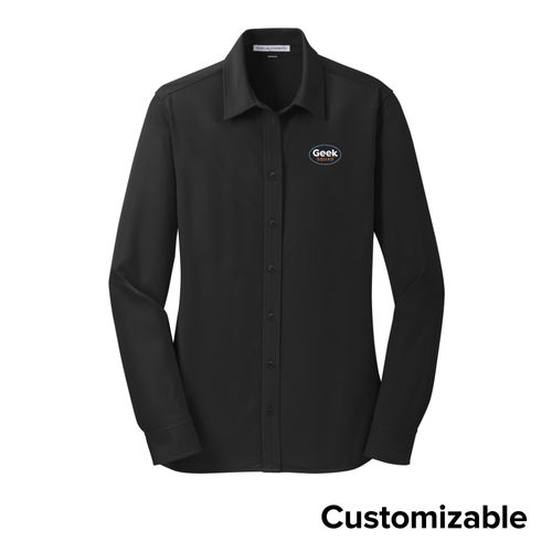 Women's Knit Dress Shirt image thumbnail