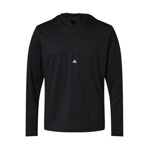 Men's Adidas 1/4-Zip Hooded Pullover image thumbnail