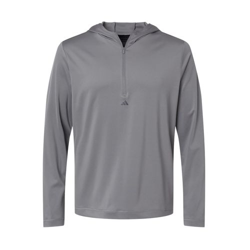 Men's Adidas 1/4-Zip Hooded Pullover image thumbnail