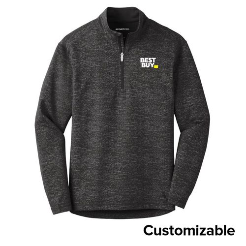 Men's Stretch Reflective Heather 1/2-Zip Pullover image thumbnail