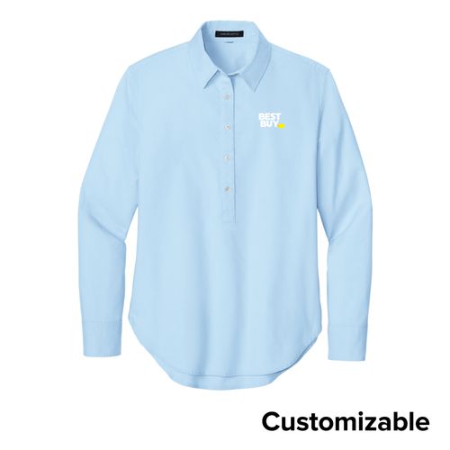 Women's Long Sleeve Oxford Shirt image thumbnail