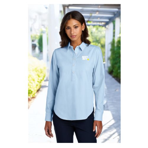 Women's Long Sleeve Oxford Shirt image thumbnail