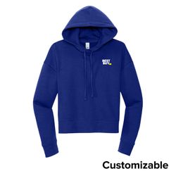 Image of Women's Modest-Crop Fleece Hoodie