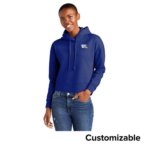Women's Modest-Crop Fleece Hoodie image thumbnail