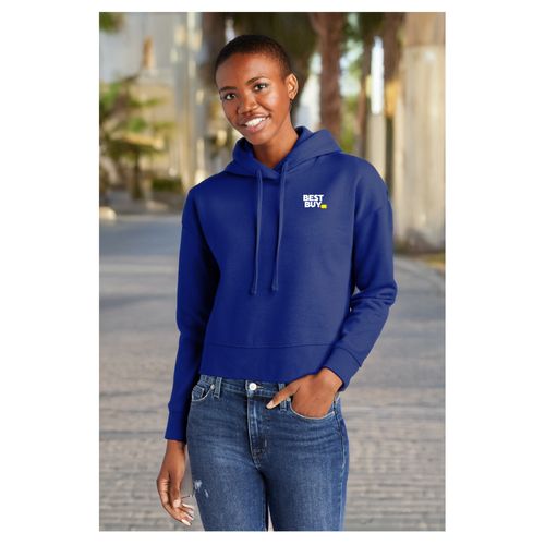 Women's Modest-Crop Fleece Hoodie image thumbnail