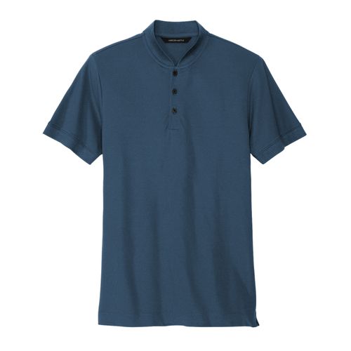 Men's Stretch Pique Henley image thumbnail