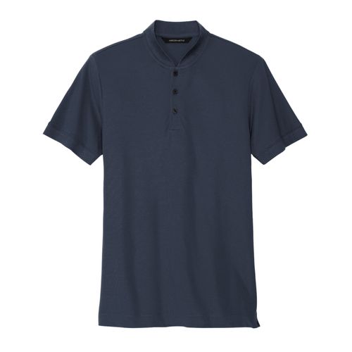 Men's Stretch Pique Henley image thumbnail