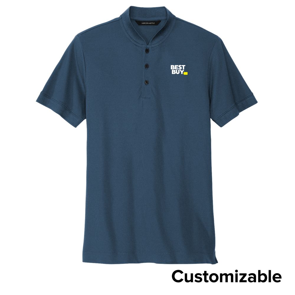 Men's Stretch Pique Henley primary image