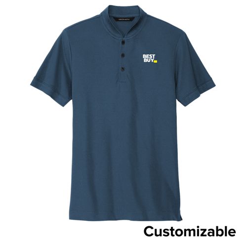 Men's Stretch Pique Henley image thumbnail