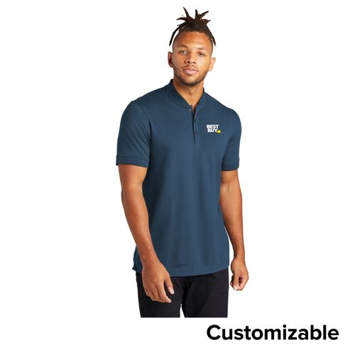 Men's Stretch Pique Henley image thumbnail