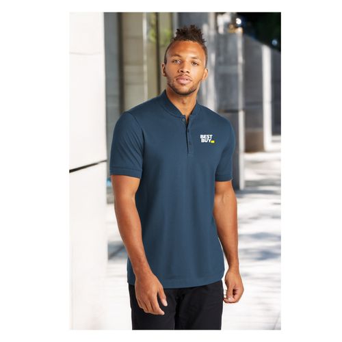 Men's Stretch Pique Henley image thumbnail