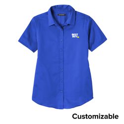 Image of Women's Stain Resistant Button Down Shirt