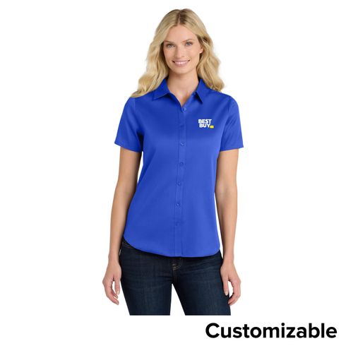 Women's Stain Resistant Button Down Shirt image thumbnail