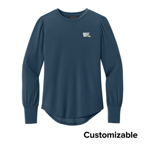 Women's Stretch Long Sleeve Blouson Top image thumbnail