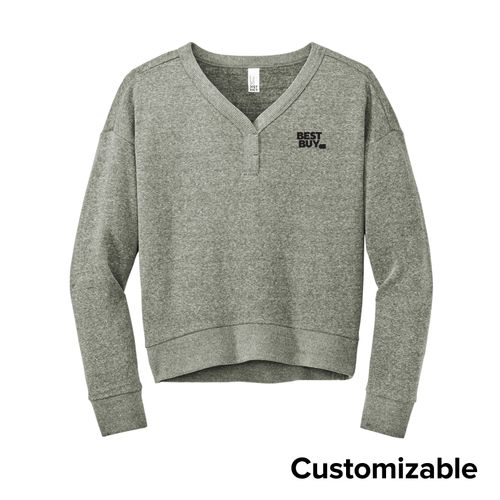 Women's Tri-Fleece V-Neck Sweatshirt image thumbnail