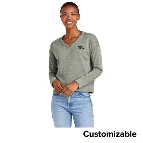 Women's Tri-Fleece V-Neck Sweatshirt image thumbnail