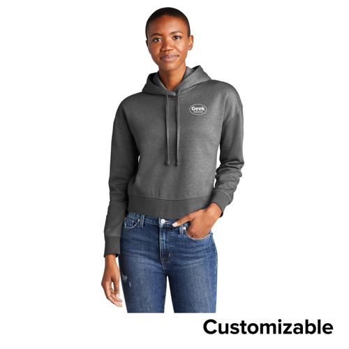 Women's Modest-Crop Fleece Hoodie image thumbnail