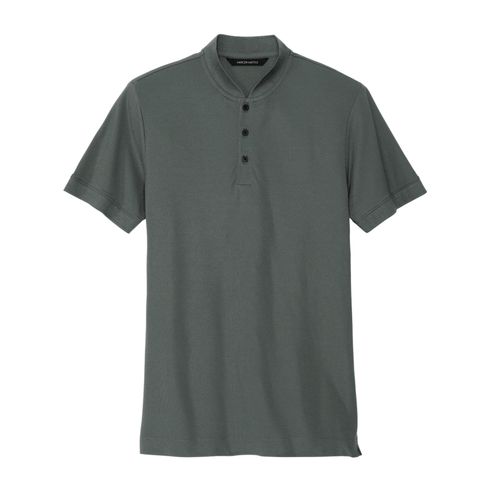 Men's Stretch Pique Henley image thumbnail