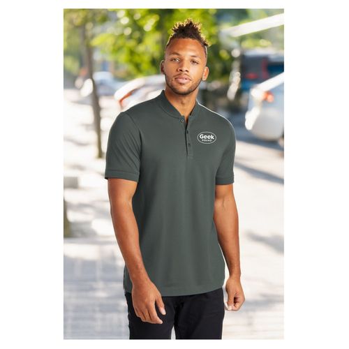 Men's Stretch Pique Henley image thumbnail