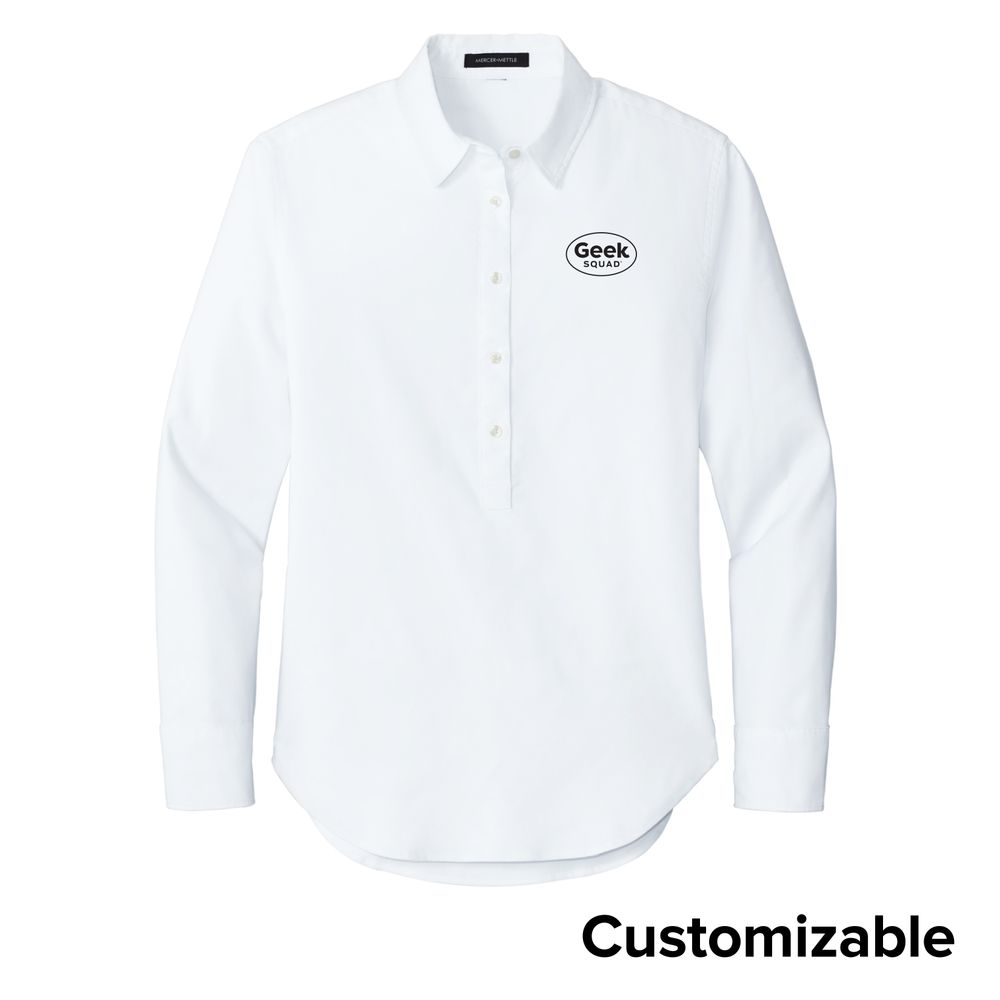 Women's Long Sleeve Oxford Shirt primary image