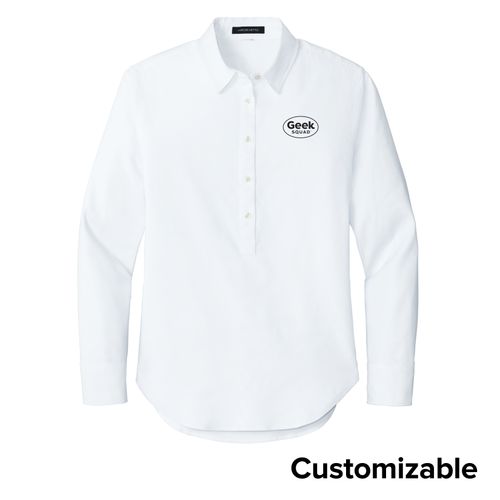 Women's Long Sleeve Oxford Shirt image thumbnail