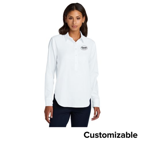 Women's Long Sleeve Oxford Shirt image thumbnail