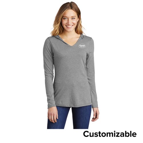 Women's Tri-Blend Long Sleeve Hoodie image thumbnail
