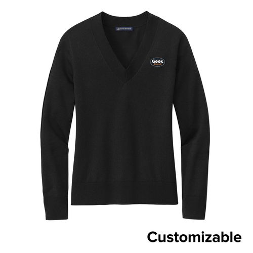 Women's Brooks Brothers Stretch V-Neck Sweater image thumbnail