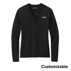 Image of Women's Brooks Brothers Stretch V-Neck Sweater