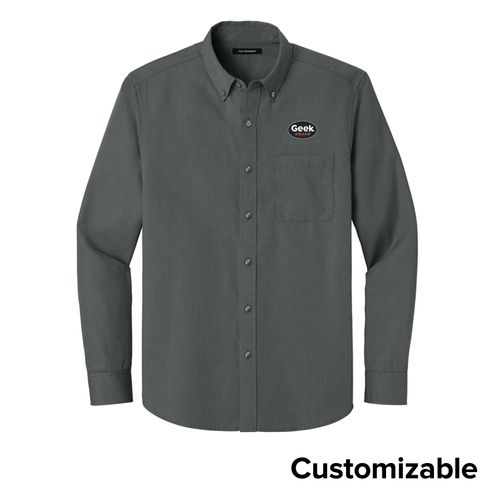 Men's Long Sleeve Nailhead Shirt image thumbnail