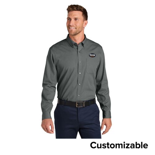 Men's Long Sleeve Nailhead Shirt image thumbnail