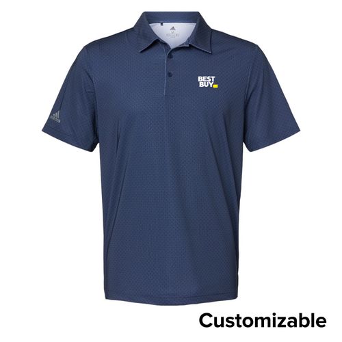 Men's Adidas Diamond Print Polo image thumbnail