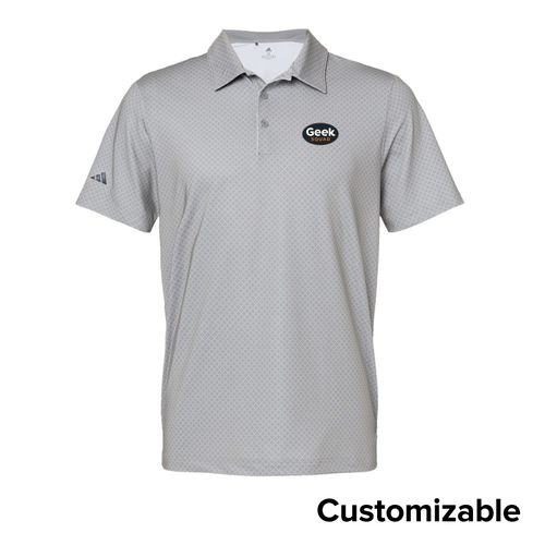 Men's Adidas Diamond Print Polo image thumbnail