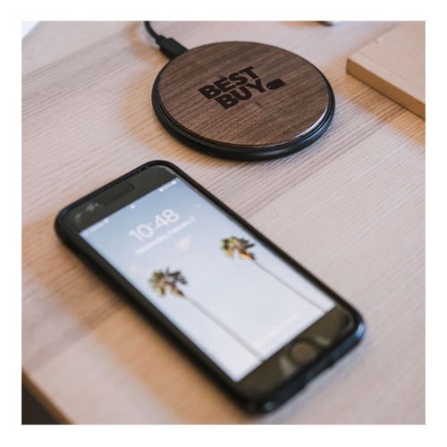 Genuine Walnut Wireless Charger image thumbnail