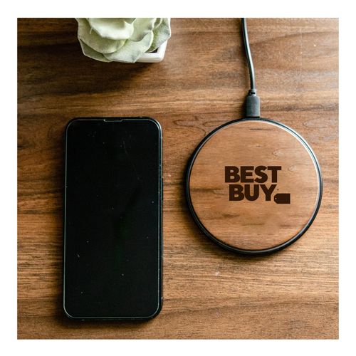 Genuine Walnut Wireless Charger image thumbnail